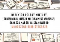 Foto: Nabór na stanowisko MŁODSZEGO BIBLIOTEKARZA
